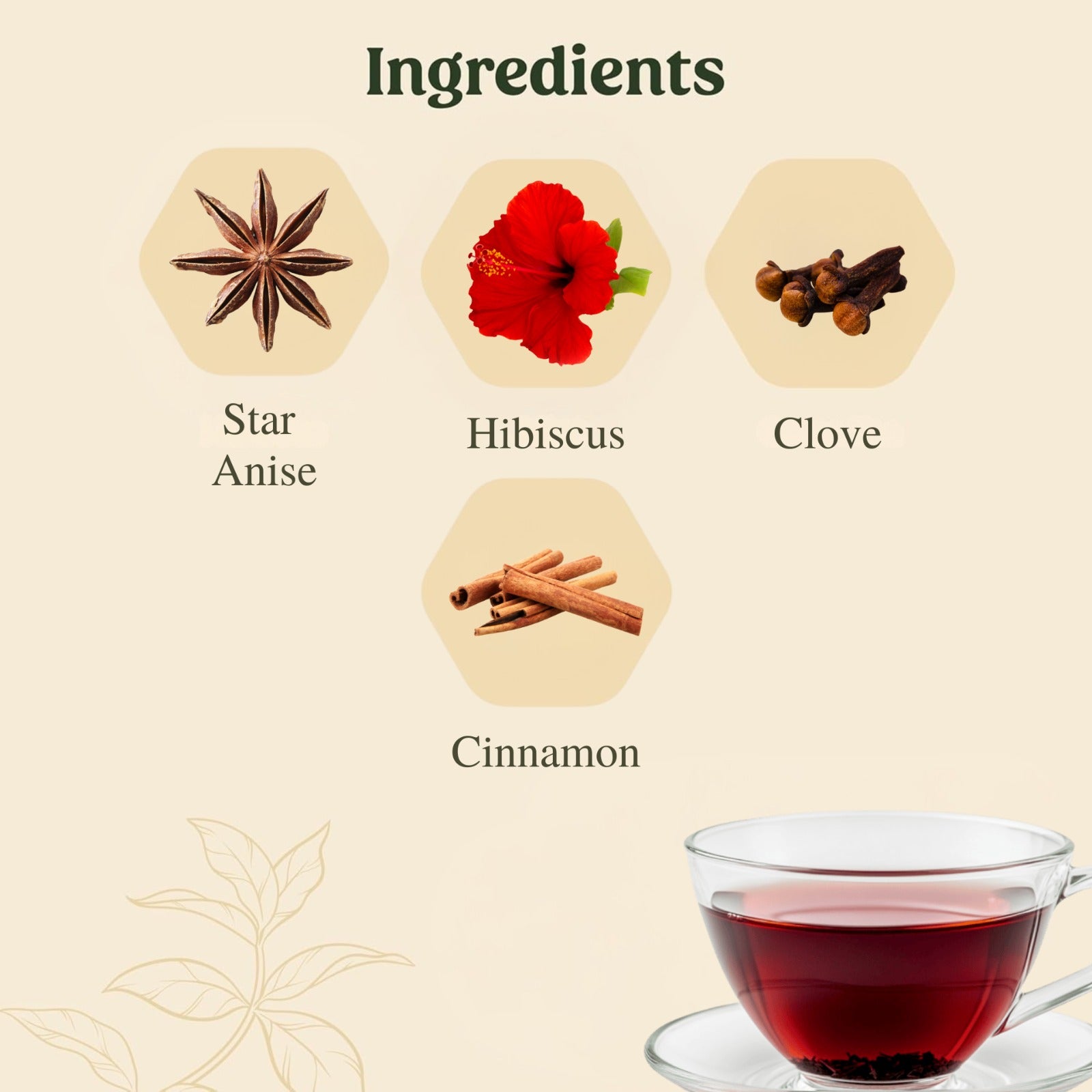Mittal Teas – Winter Wine | Warming Hibiscus Infusion with Cinnamon, Star Anise & Clove