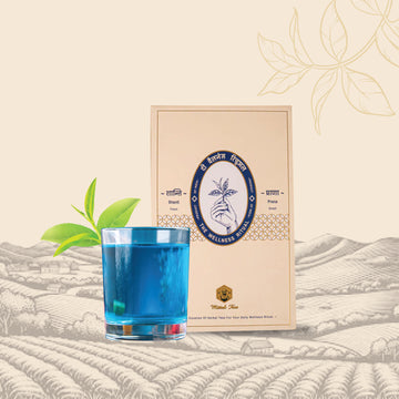 Mittal Teas Refreshing Mystical Blue Herbal Tea | 20 Eco Friendly Pyramid Bags | 100% Organic Ingredients |40 GM