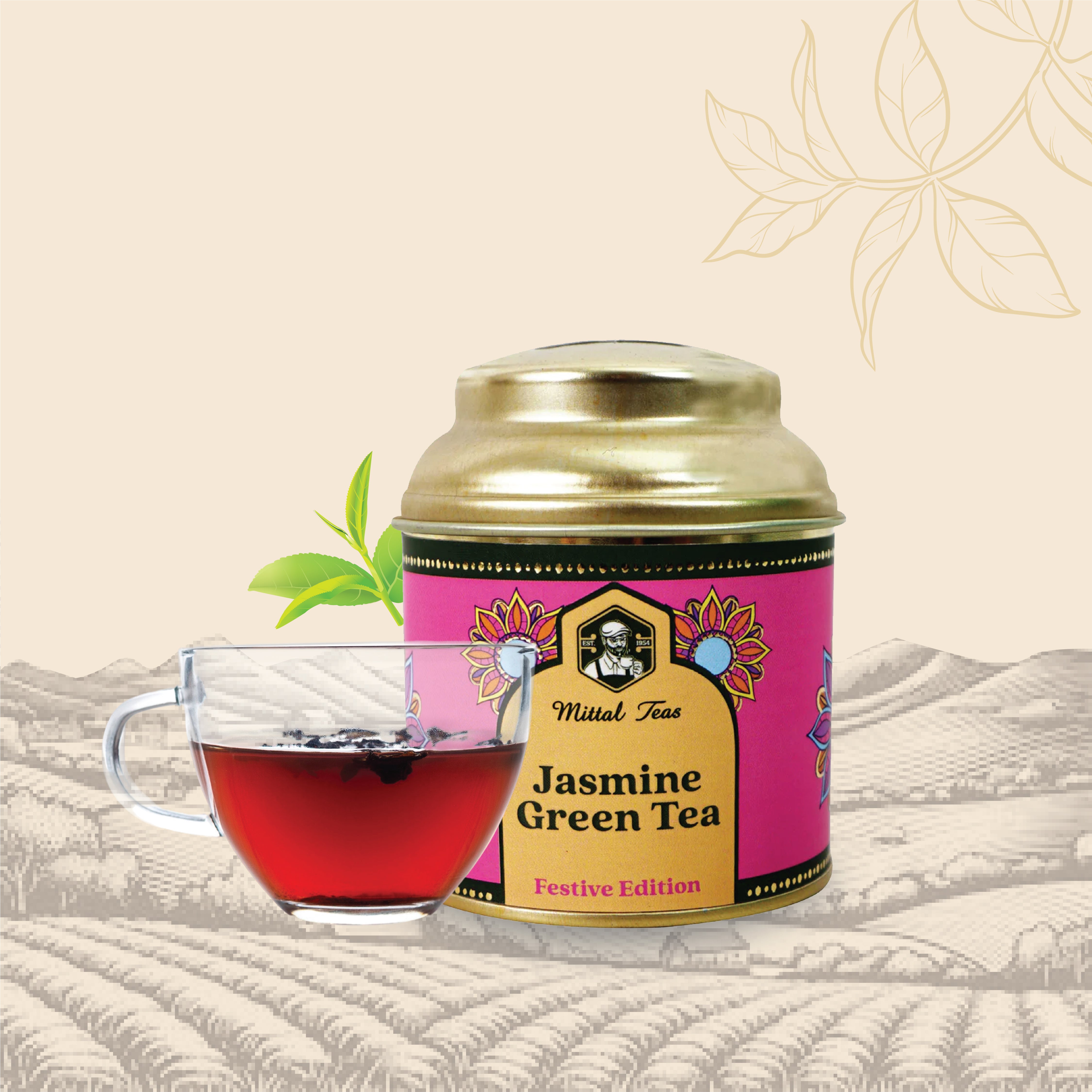 Jasmine Green Tea Caddy | 30g