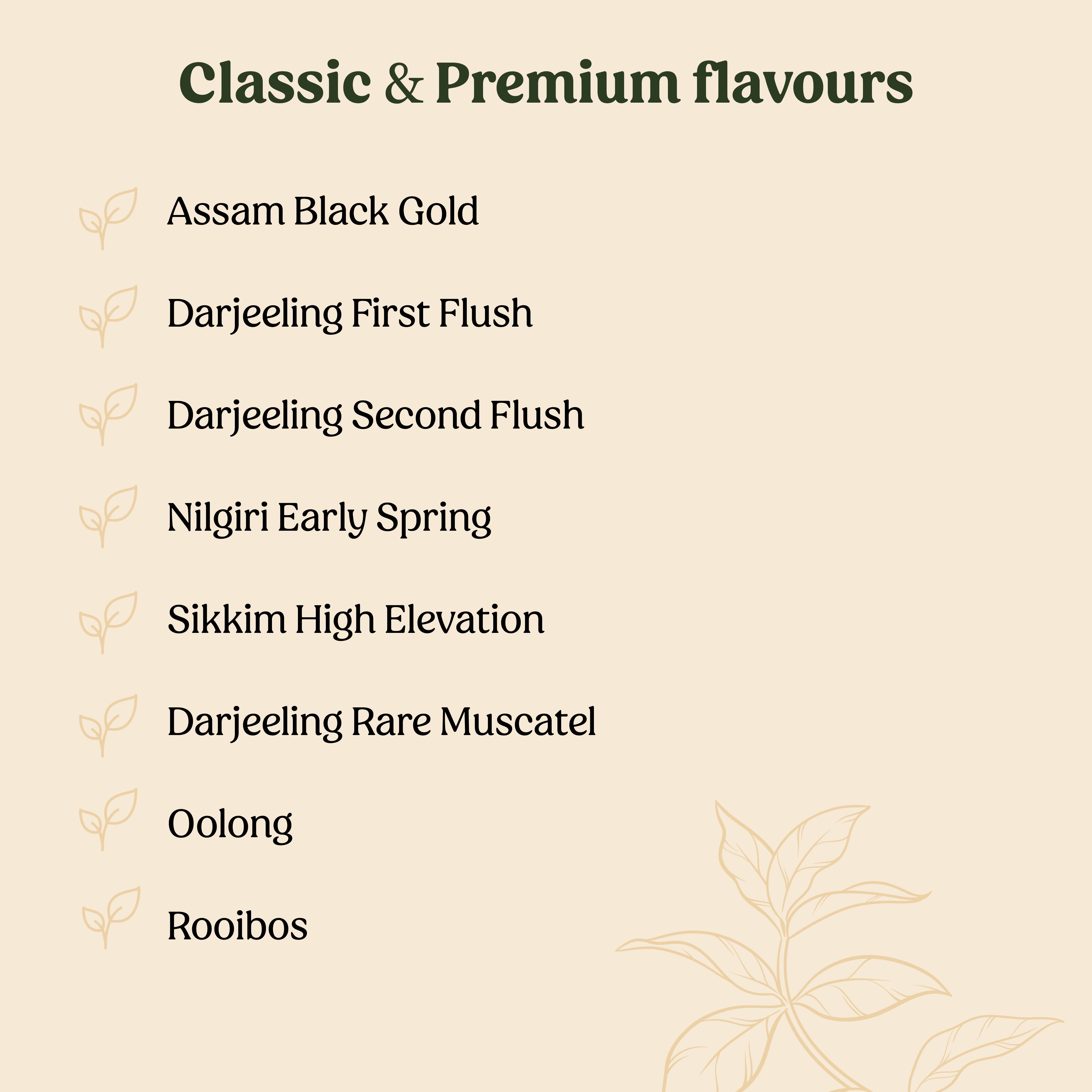 Jacquard Box Assorted Colors <span style="font-family: Georgia;">| </span>Assam, Darjeeling, Masala Chai, Green, Oolong, Fruit Teas