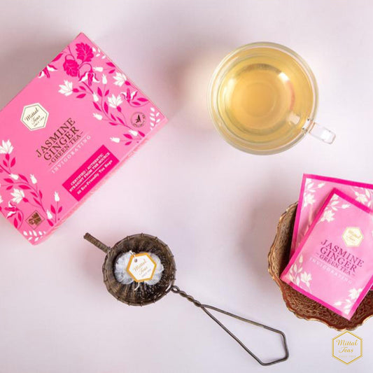 Jasmine Ginger Green Tea | 20 Eco Friendly Bags - Mittal Teas