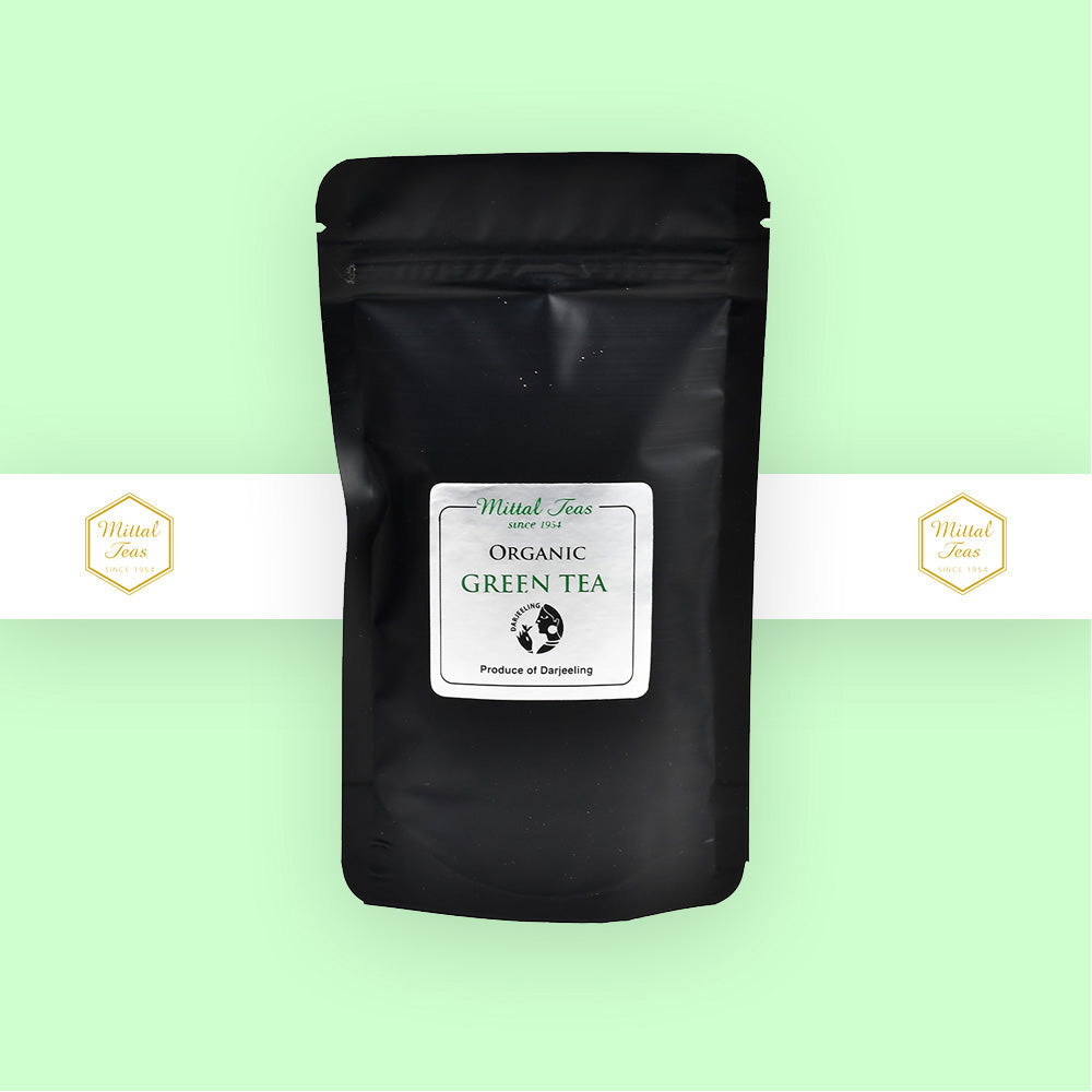 Darjeeling Organic Green Tea - 100gm Pouch. - Mittal Teas