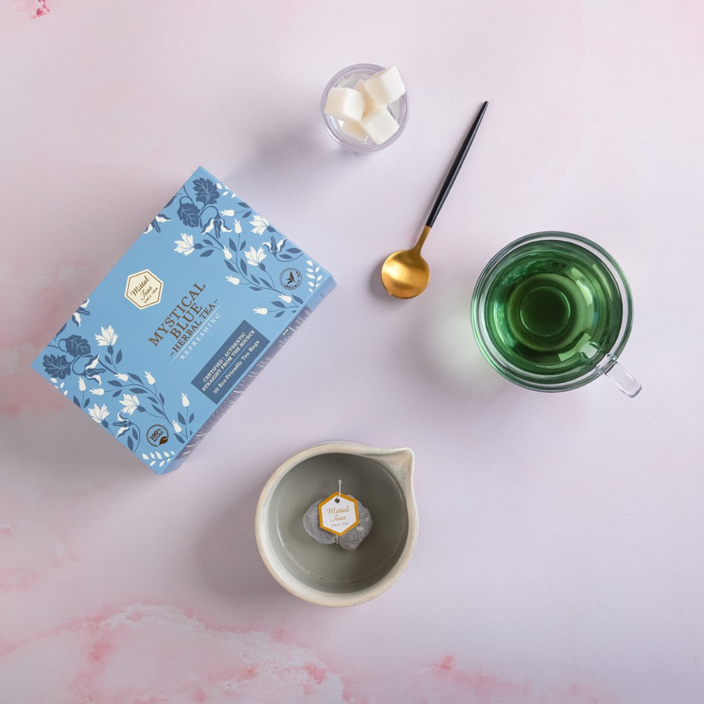 Mystical Blue Herbal Tea | 20 Eco Friendly Bags - Mittal Teas