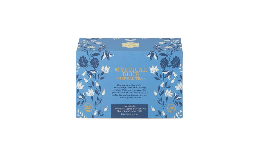 Mystical Blue Herbal Tea | 20 Eco Friendly Bags - Mittal Teas