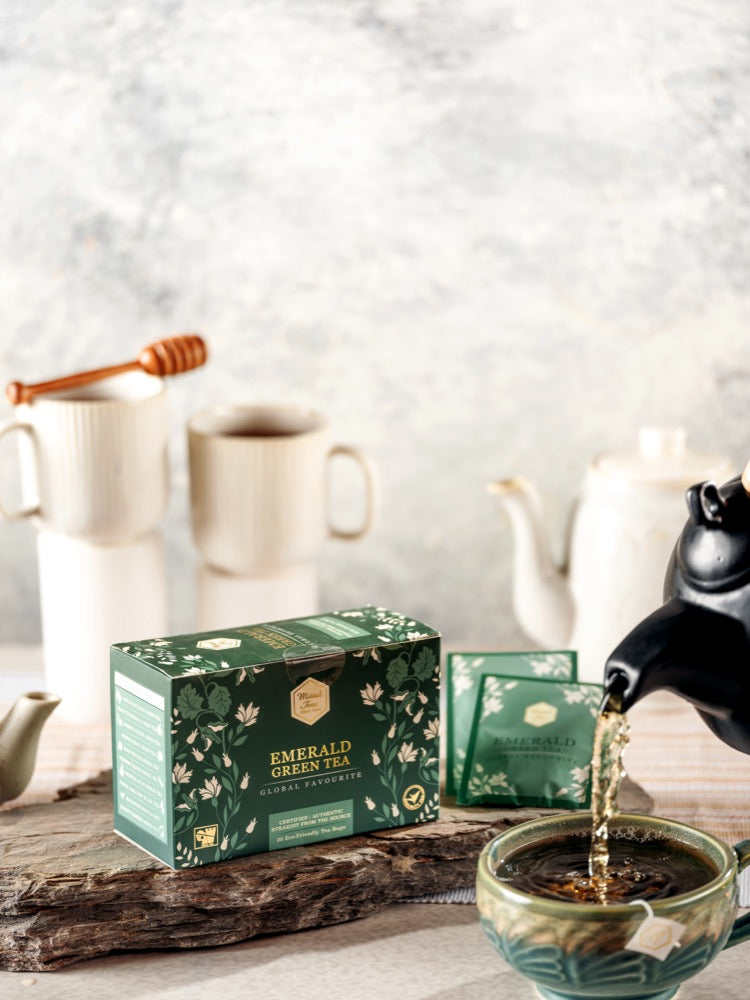 Emerald Green Tea | 20 Eco Friendly Tea Bags - Mittal Teas