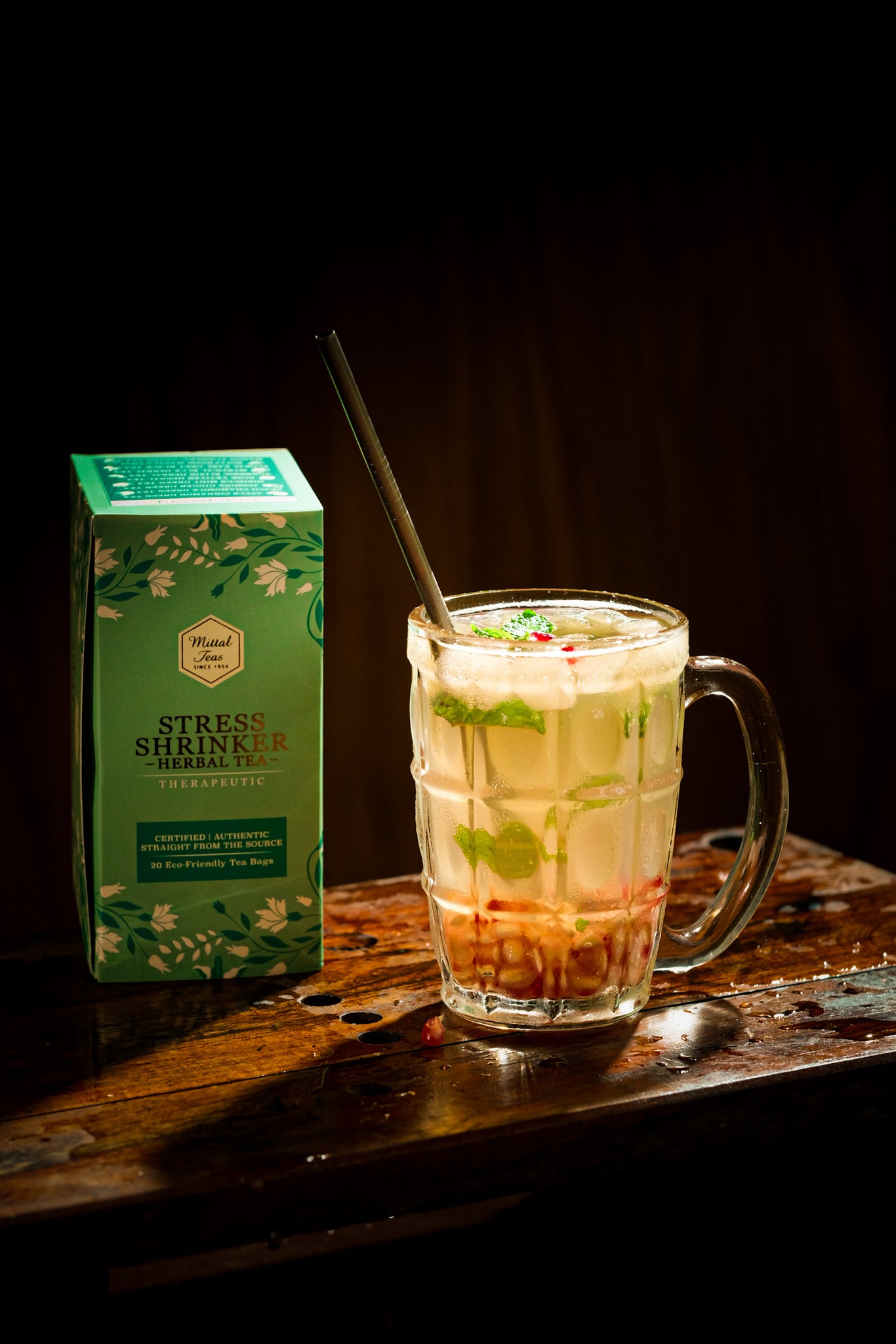 Stress Shrinker Herbal Tea | 20 Eco-Friendly Bags - Mittal Teas