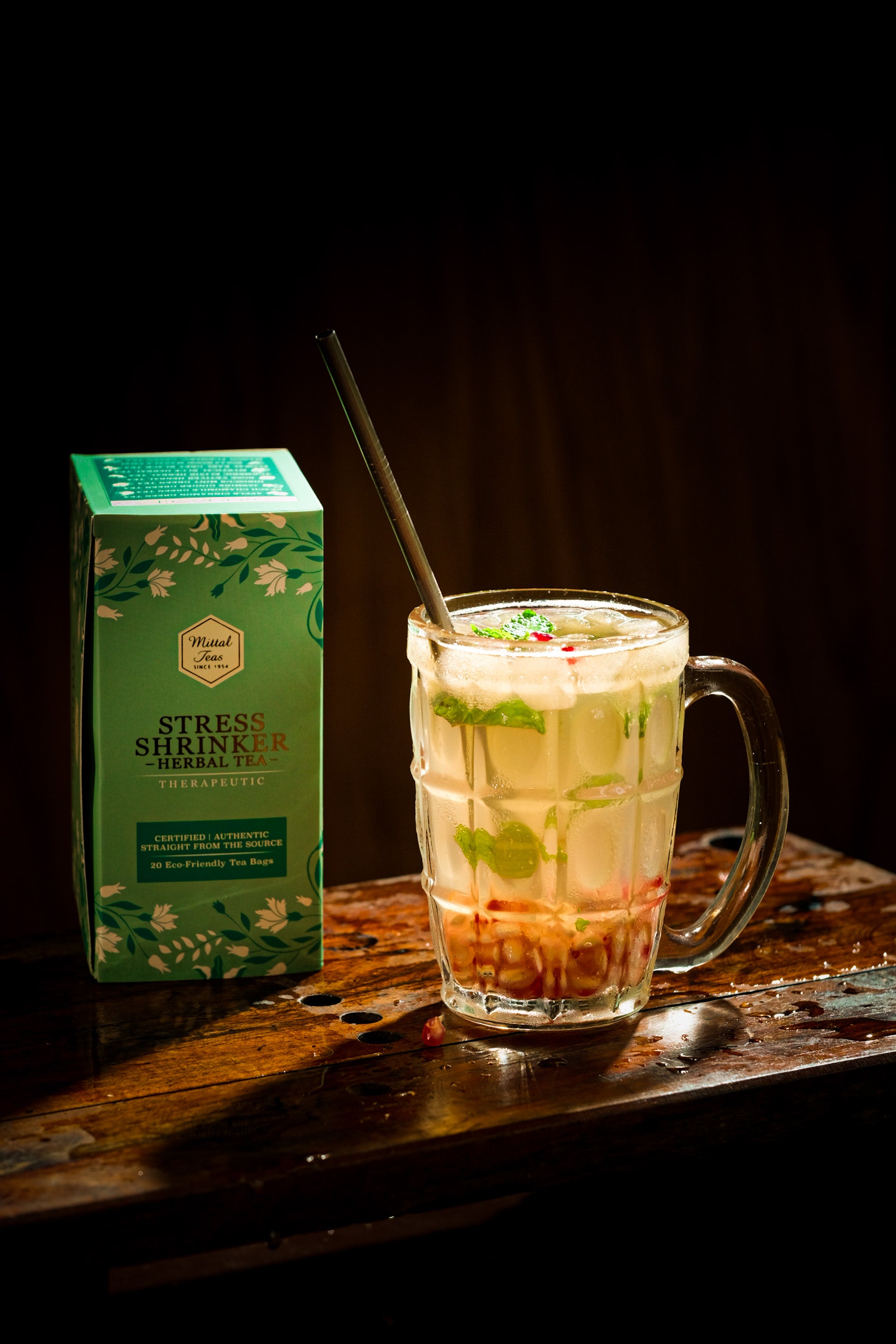 Stress Shrinker Herbal Tea | 20 Eco-Friendly Bags - Mittal Teas