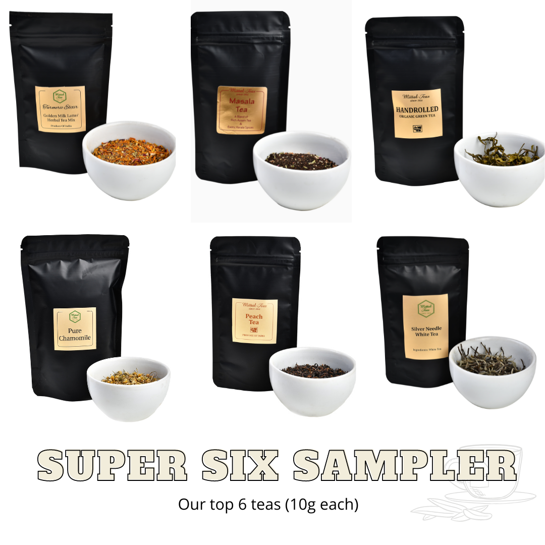 Super Six Sampler | 6 x 10g each - Mittal Teas